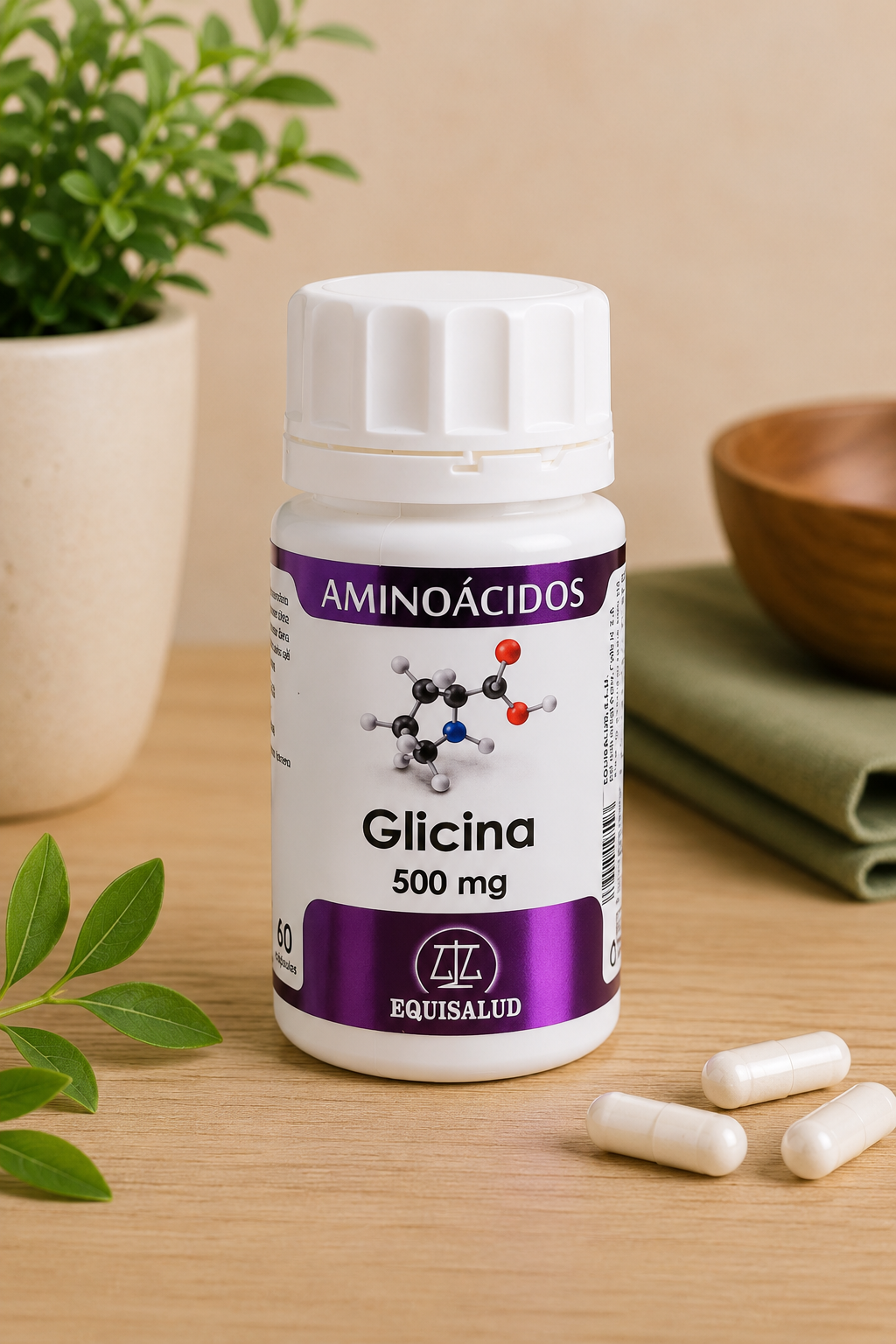 Glicina - 50 cápsulas