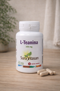 L-Teanina 250 mg en cápsulas vegetales, complemento alimenticio de uso diario
