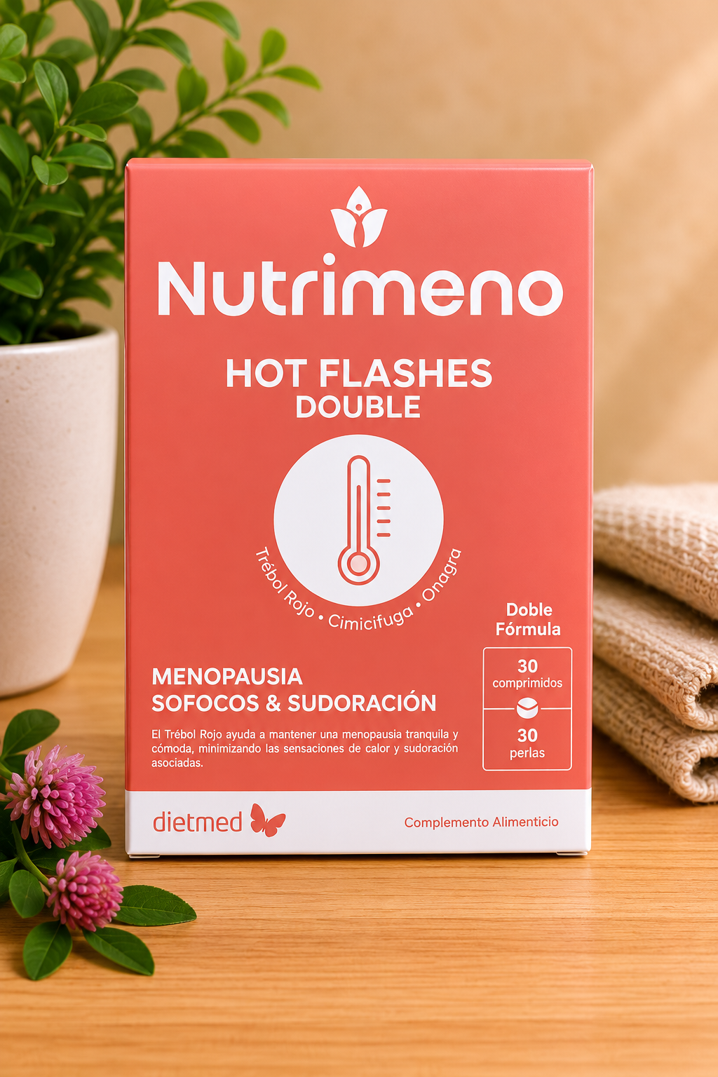 Nutrimeno Hot flashes / Menopausia Sofocos y Sudoración - 30 días