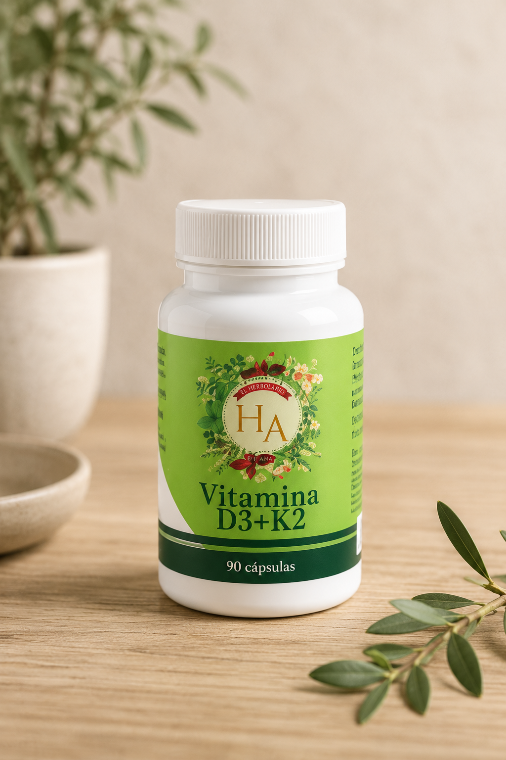 Vitamin D3 + K2 - 90 cápsulas